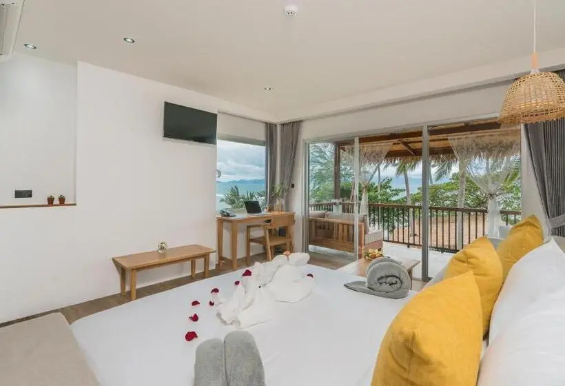 片側に海が見えるデラックスルーム, Princess Paradise Koh Phangan