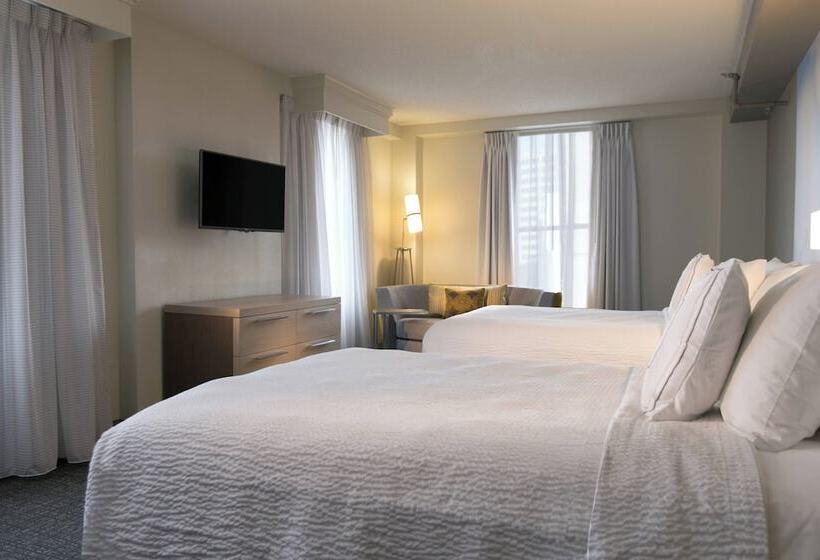 اتاق استاندارد با 2 تخت دوبل, Courtyard By Marriott Nashville Downtown