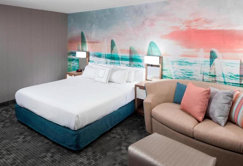 스탠다드 룸 킹사이즈 침대, Courtyard Virginia Beach Oceanfront/south