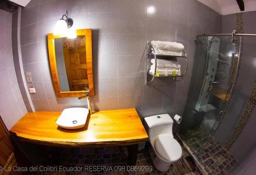 ２ダブルベッドのスタンダードルーム, La Casa Del Colibri Ecuador