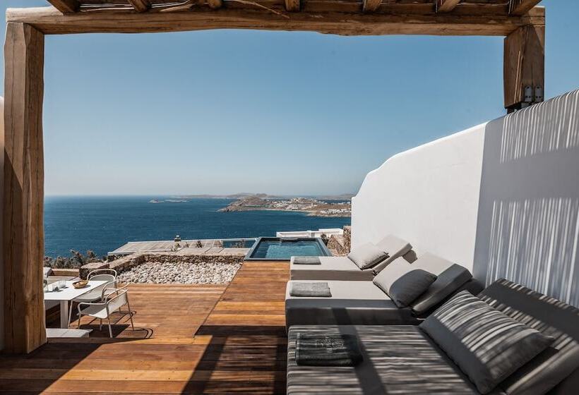 바다 전망 이그제큐티브 스위트, Alissachni Mykonos