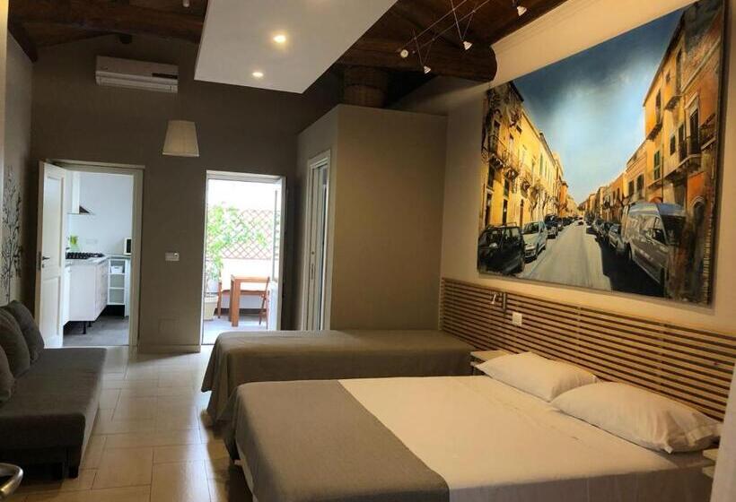 شقة غرفة واحدة مزودة بتراس, B&b Re Umberto