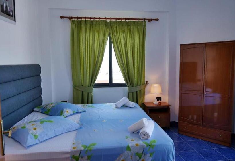 اتاق استاندارد با بالکن و چشم‌انداز دریا, Blue Saranda