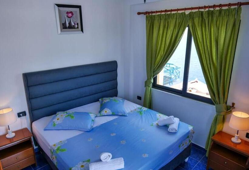 غرفة قياسية مطلّة علي البحر مزوَّدة بشُرفة, Blue Saranda
