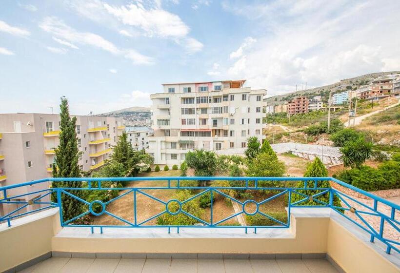 غرفة قياسية ثلاثية ذات إطلالة جانبية على البحر, Blue Saranda