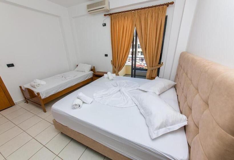 اتاق استاندارد سه نفره با چشم‌انداز کنار دریا, Blue Saranda