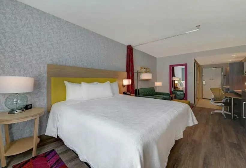 身障者適用キングサイズベッドルーム, Home2 Suites By Hilton West Palm Beach Airport, Fl