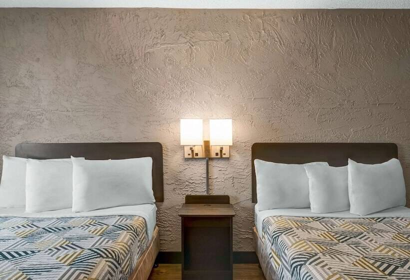 اتاق استاندارد با 2 تخت دوبل, Motel 6elk Grove Village, Il  O Hare