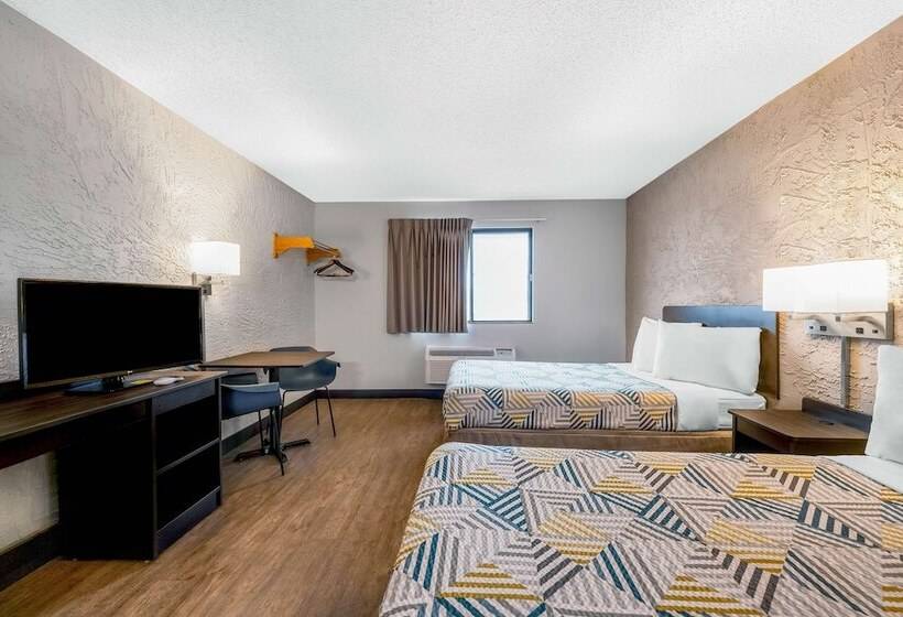 Номер Стандарт 2 Двуспальные Кровати, Motel 6elk Grove Village, Il  O Hare