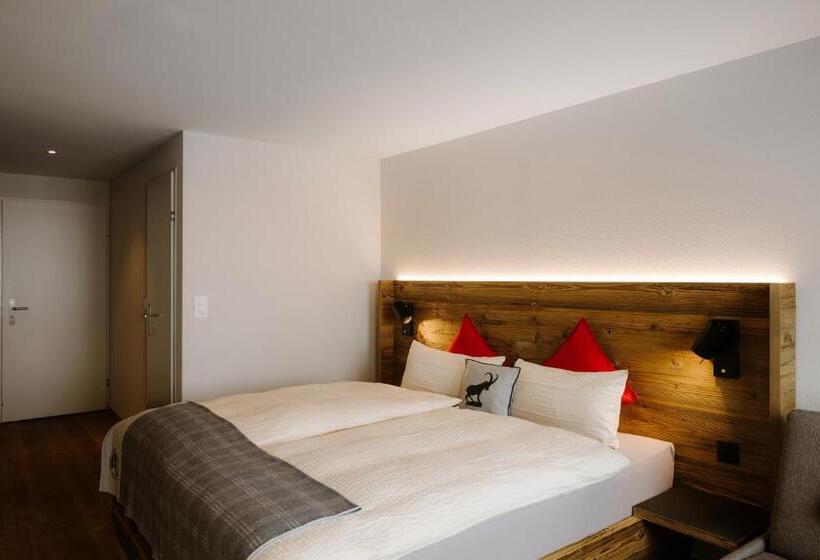 Standardrum med Balkong, Berghotel Engstligenalp