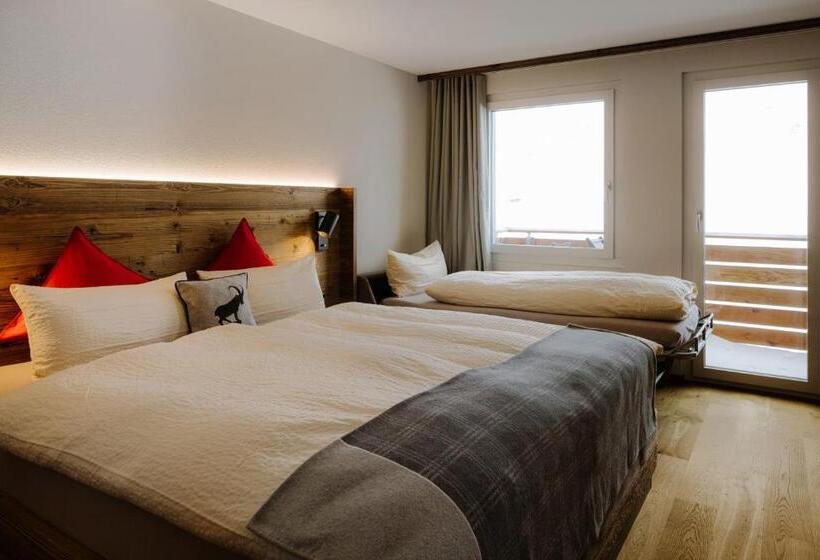 Standardrum med Balkong, Berghotel Engstligenalp