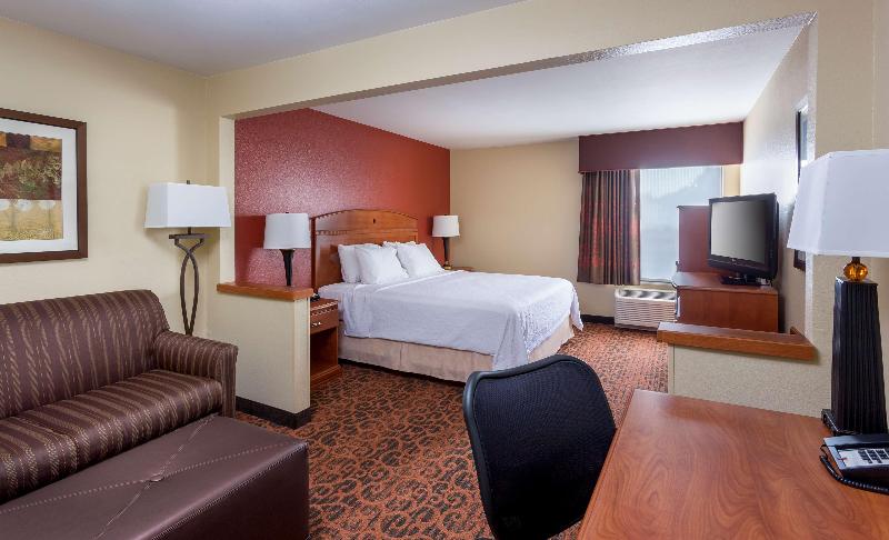 带大床的标准工作室, Hampton Inn Houston/stafford