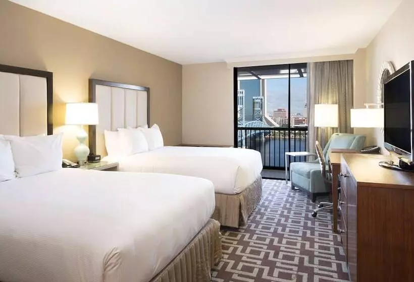 اتاق استاندارد با 2 تخت دوبل, Doubletree By Hilton Hotel Jacksonville Riverfront
