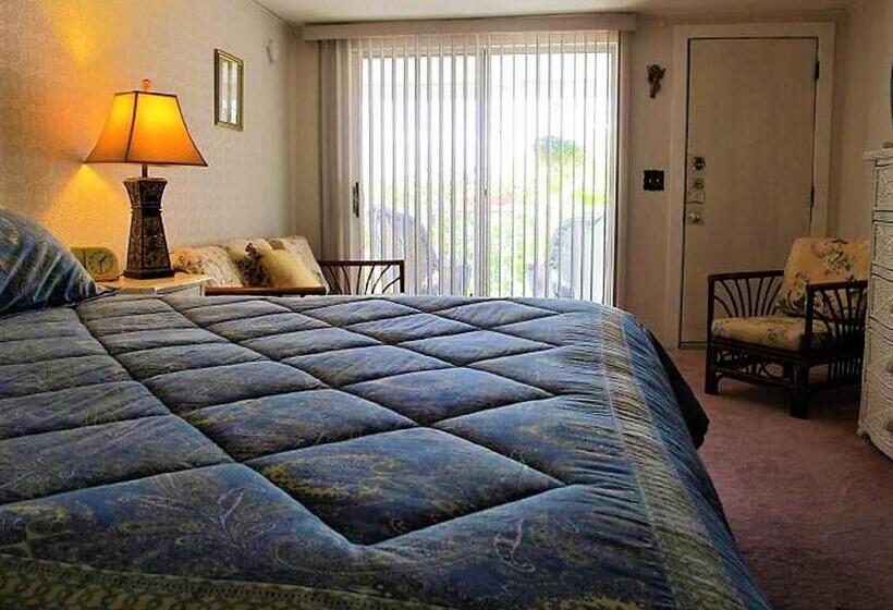 带观景和大床的豪华房间, Harbour Towne Inn On The Waterfront