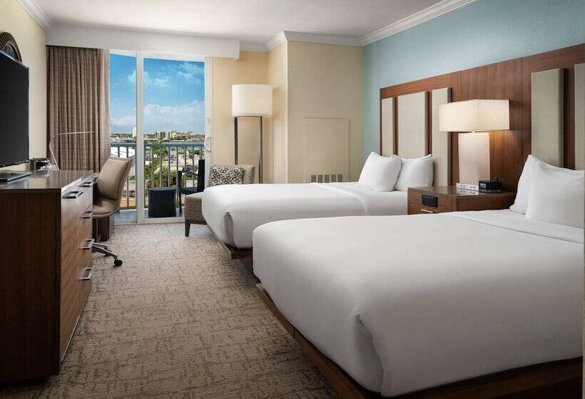 غرفه قياسيه سريرين مزدوجين, Hilton Clearwater Beach Resort & Spa