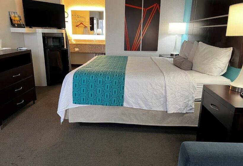 带大床的标准间, Howard Johnson By Wyndham Houston Heights/downtown