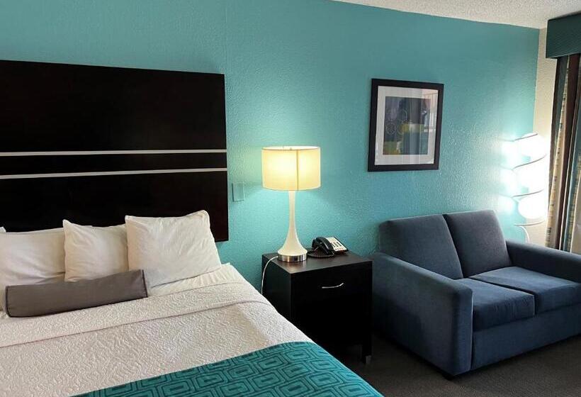 适合残疾人士使用的带超级大床的标准间, Howard Johnson By Wyndham Houston Heights/downtown