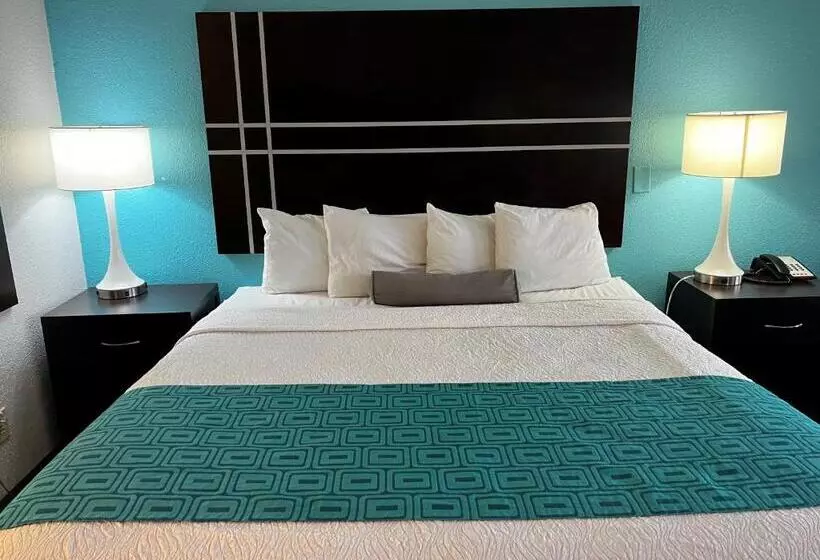 身障者適用キングサイズベッドルーム, Howard Johnson By Wyndham Houston Heights/downtown