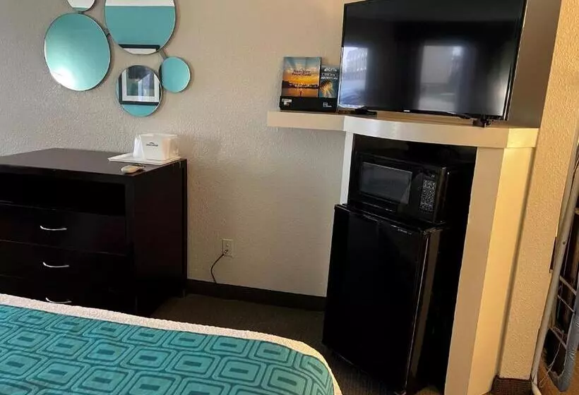 身障者適用キングサイズベッドルーム, Howard Johnson By Wyndham Houston Heights/downtown