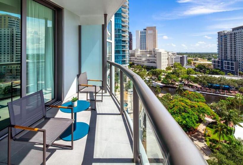 ２ダブルベッドのスタンダードルーム, Hyatt Centric Las Olas Fort Lauderdale