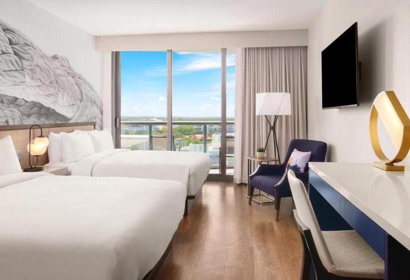 Номер Стандарт 2 Двуспальные Кровати, Hyatt Centric Las Olas Fort Lauderdale