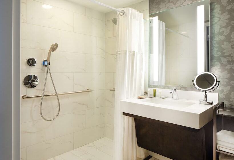 身障者適用ダブルベッド付きスタンダードルーム, Hilton Atlanta/marietta Hotel & Conference Center