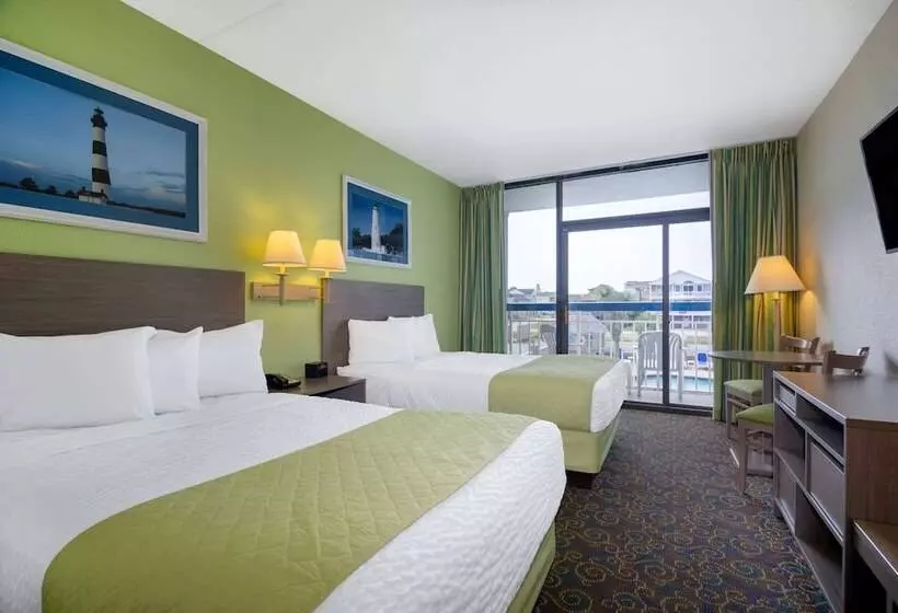２ダブルベッドのスタンダードルーム, Travelodge By Wyndham Outer Banks/kill Devil Hills