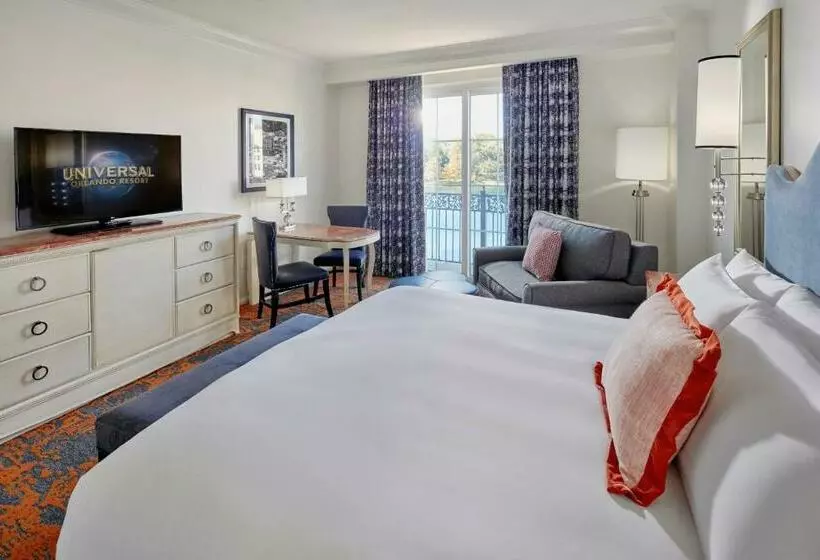 キングサイズベッドのデラックスルーム, Loews Portofino Bay Hotel at Universal Orlando