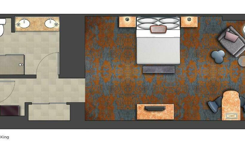 غرفة ديلوكس سرير كينج, Universal S Loews Portofino Bay