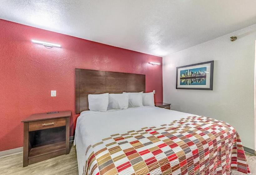 带大床的豪华间, Red Roof Inn Dallas   Mesquite Fair Park Ne
