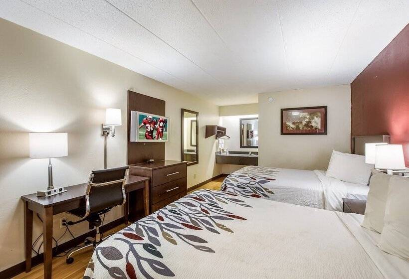 غرفه قياسيه سريرين مزدوجين, Red Roof Inn Saginaw – Frankenmuth