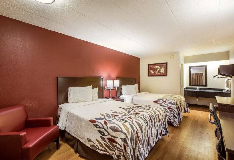 غرفه قياسيه سريرين مزدوجين, Red Roof Inn Saginaw – Frankenmuth