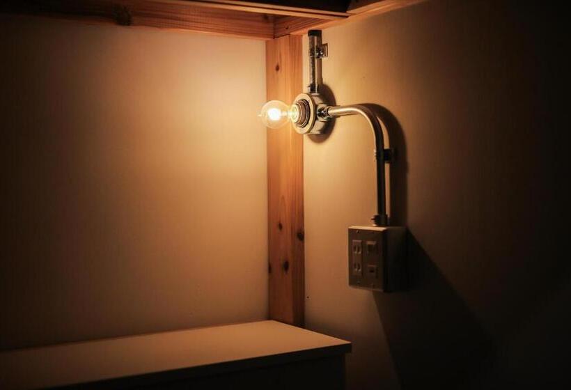 Quarto Quadruplo Estandar Banheiro Compartilhado, Chaho Hostel Nirasaki / Outdoor Base