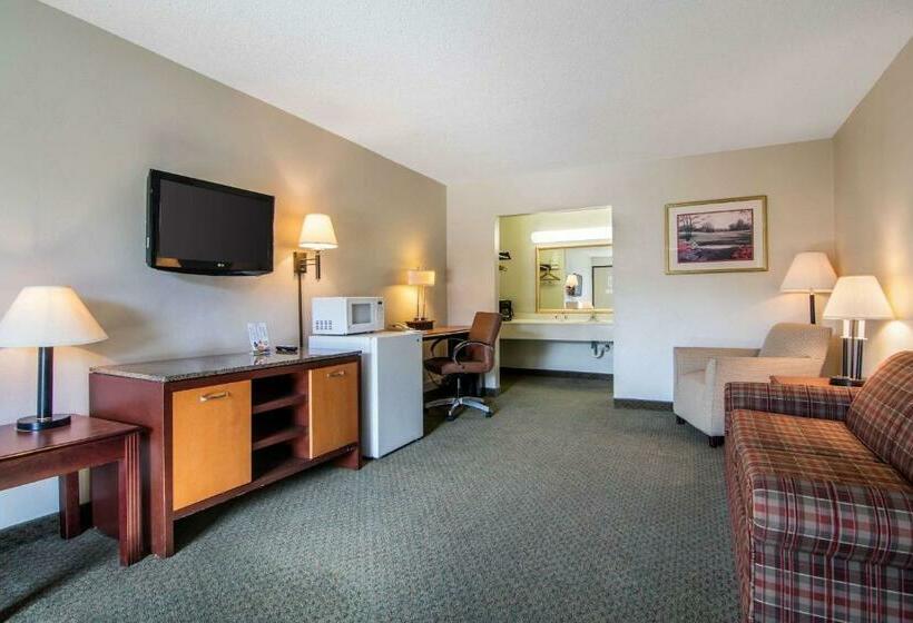 מיטת קינג בסוויטה, Econo Lodge Inn & Suites Conference Center Dublin