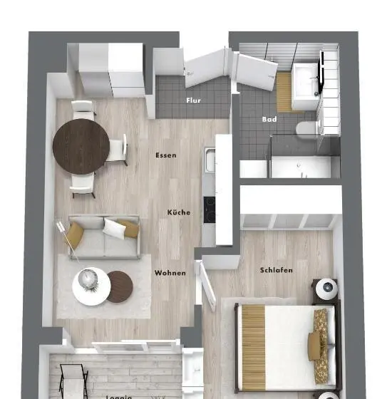1ベッドルームアパートメント, Primera Apartments