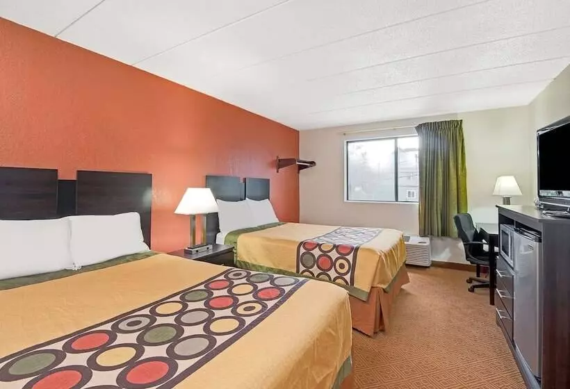 2ダブルベッドのスタンダードルーム, Super 8 By Wyndham Stamford/new York City Area