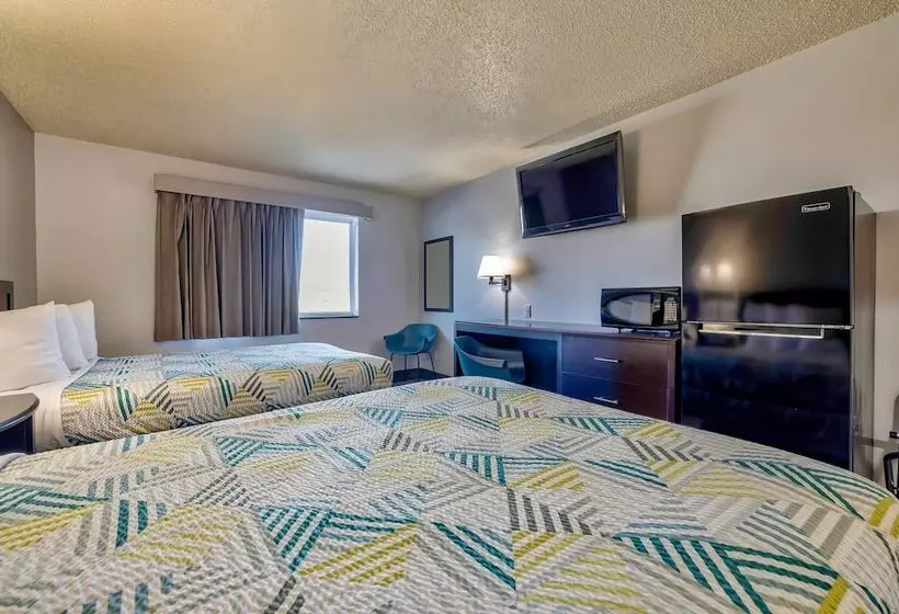 2ダブルベッドのスタンダードルーム, Motel 6 Stuart, Ia
