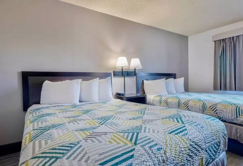 2ダブルベッドのスタンダードルーム, Motel 6 Stuart, Ia
