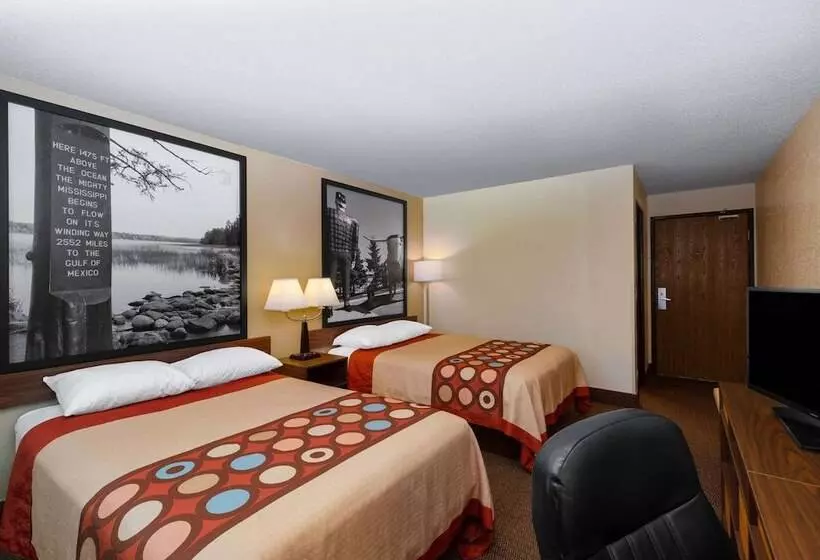 اتاق استاندارد با 2 تخت دوبل, Super 8 By Wyndham Bemidji Mn