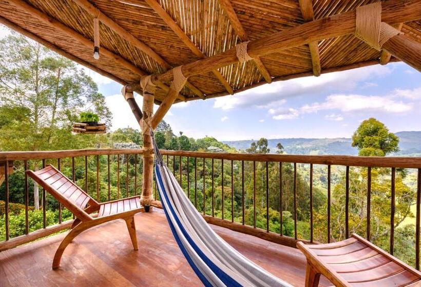디럭스 룸 킹사이즈 침대, Kawa Mountain Retreat