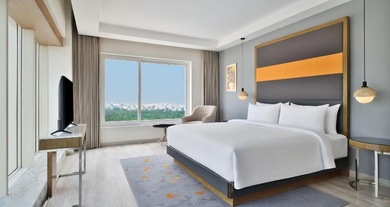 带大床的豪华间, Le Meridien Hyderabad
