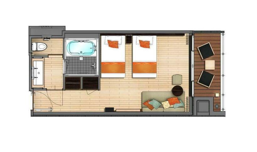 Номер Стандарт с Балконом, Rihga Gran Kyoto