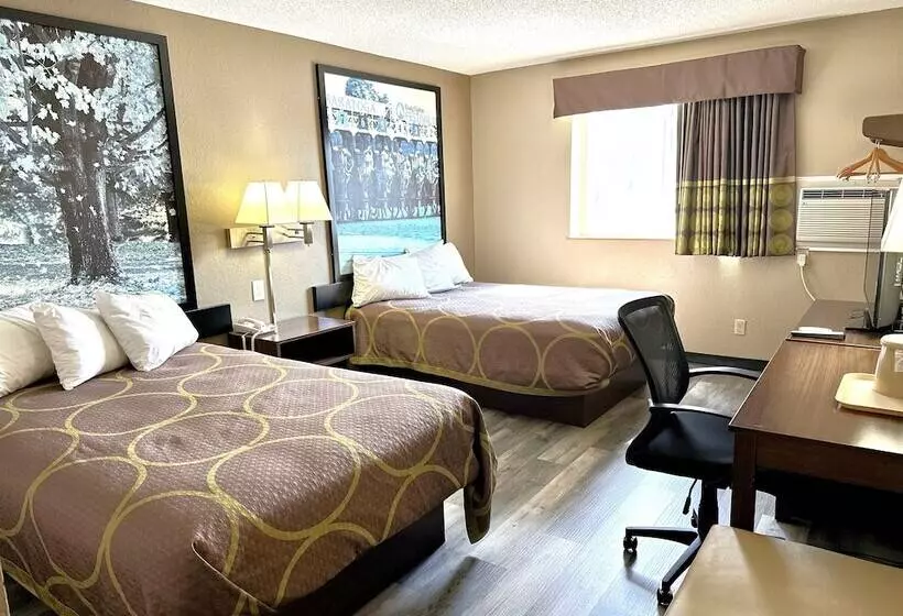 اتاق استاندارد با 2 تخت دوبل, Super 8 By Wyndham Latham Albany Airport