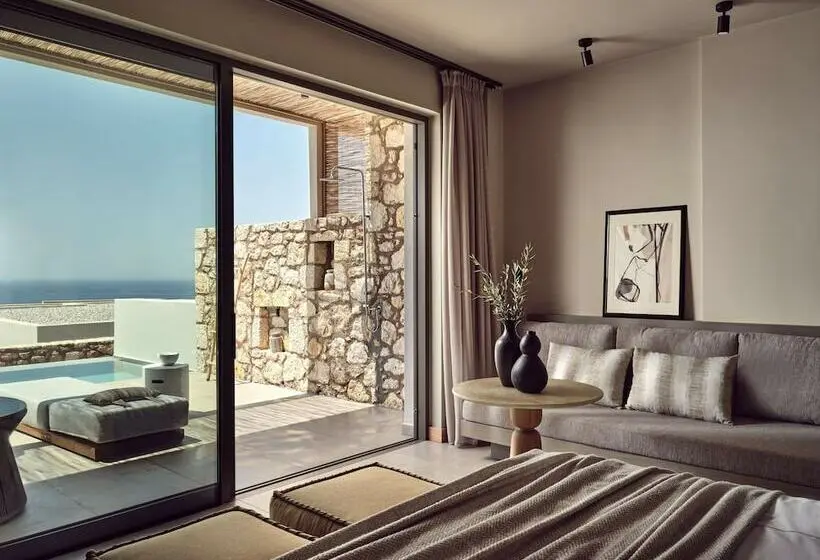オーシャンビューデラックスルーム, The Royal Senses Resort & Spa Crete, Curio Collection Hilton