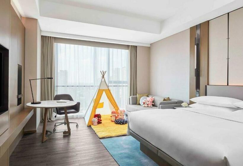 キングサイズベッドのデラックスルーム, Jiaxing Marriott