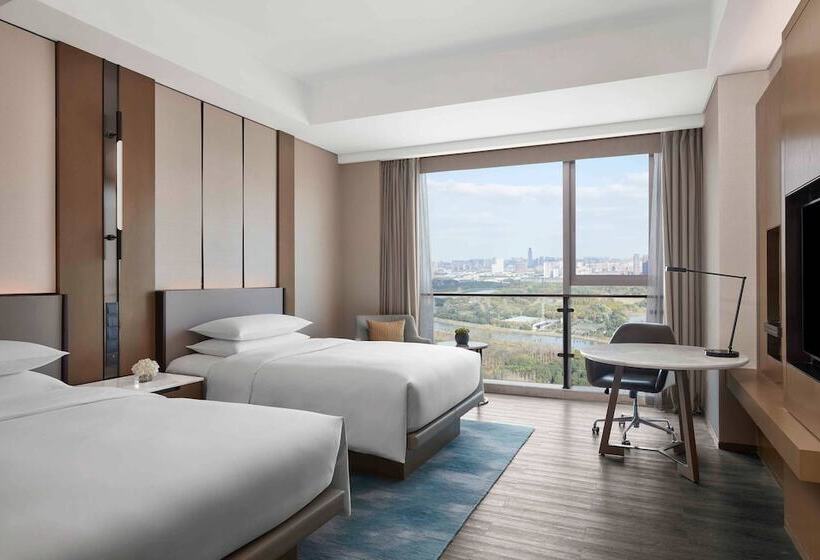 스탠다드 룸 더블 침대 2개, Jiaxing Marriott