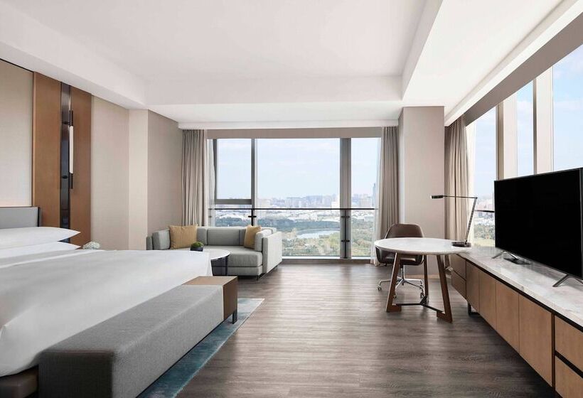 스탠다드 룸 더블 침대 2개, Jiaxing Marriott