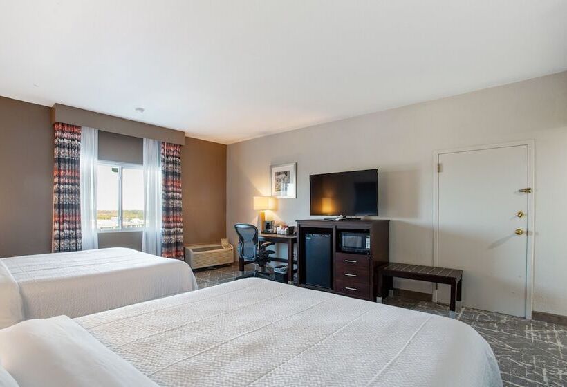 带2个双人床的标准工作室, Orangewood Inn & Suites Kansas City Airport