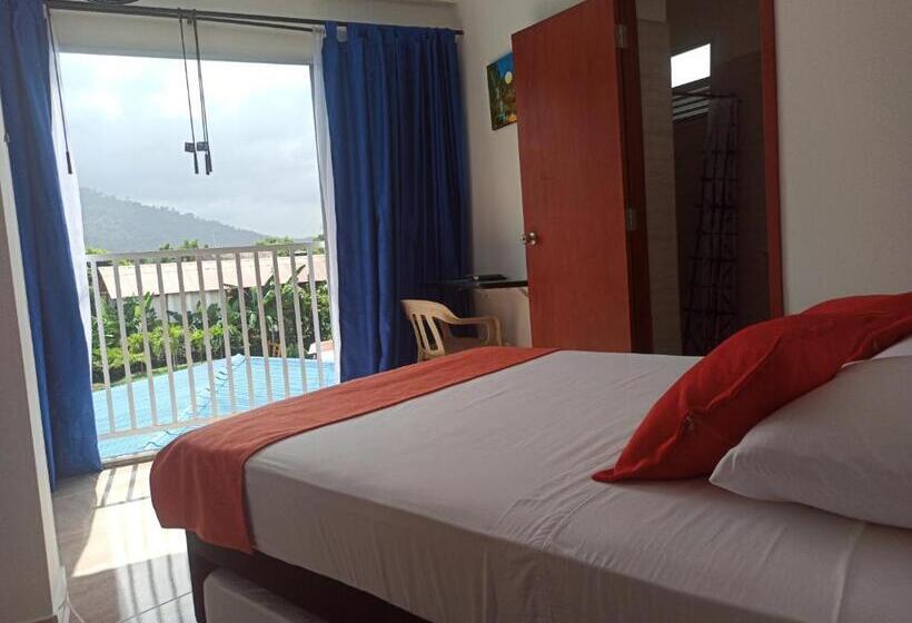 اتاق استاندارد با چشمانداز کوهستان, La Rivera Playa Palomino