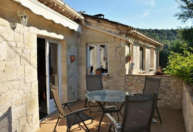 침실 1개 테라스 아파트, La Bordette